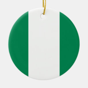 Cerâmica Ornamento da bandeira de Nigéria