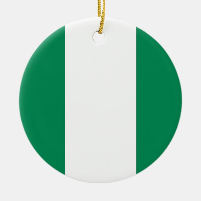 Cerâmica Ornamento da bandeira de Nigéria (Frente)