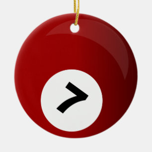 Cerâmica ornamento da bola de bilhar