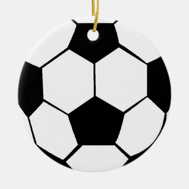 Cerâmica Ornamento da bola de futebol (Frente)