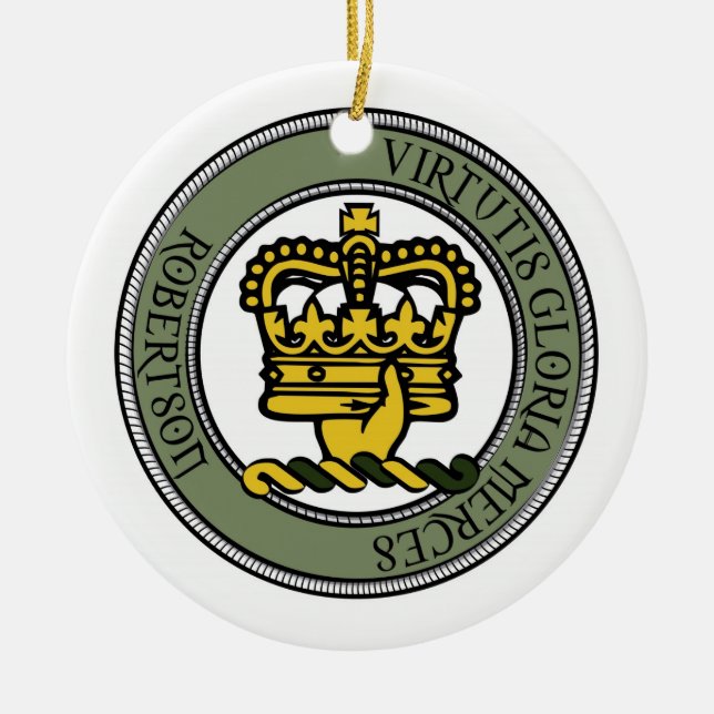 Cerâmica Ornamento da crista de Robertson (Frente)