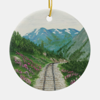 Cerâmica Ornamento da estrada de ferro de Skagway