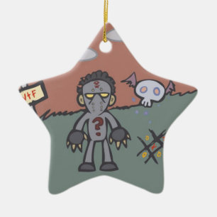 Cerâmica Ornamento da estrela de Rilla