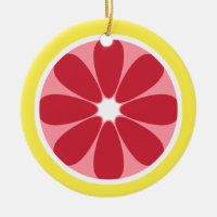 Ornamento da fatia de toranja