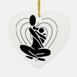 Cerâmica Ornamento da Mãe de Yoga