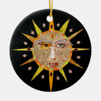 Cerâmica Ornamento da mandala de 2010 Sun