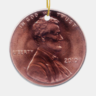 Cerâmica Ornamento da moeda de um centavo