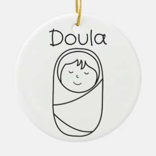 Cerâmica Ornamento da porcelana de Doula