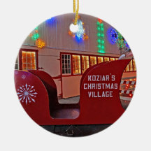 Ornamento da Vila de Natal de Kozier