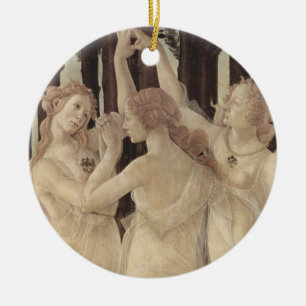 Cerâmica Ornamento das benevolências de Botticelli três