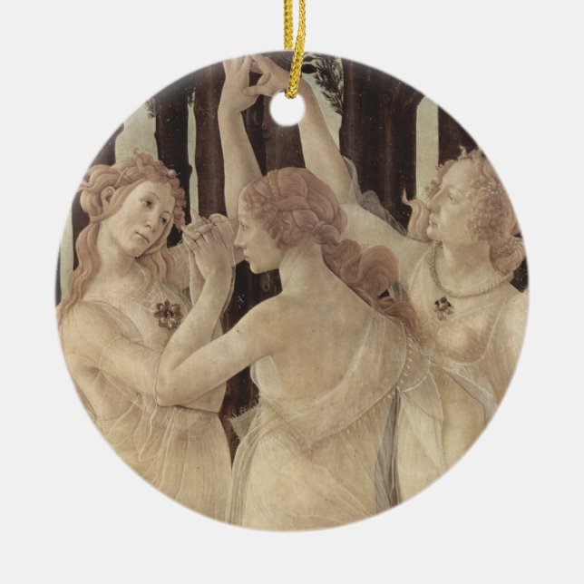 Cerâmica Ornamento das benevolências de Botticelli três (Frente)