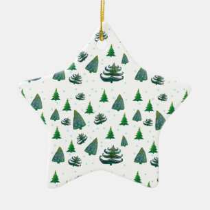 Cerâmica Ornamento das Estrelas de Ano Novo de Natal