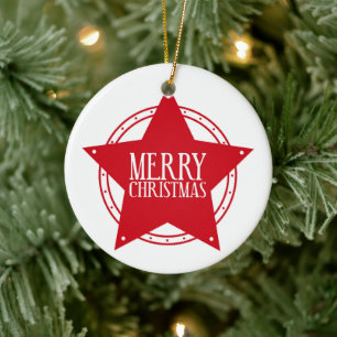 Cerâmica Ornamento das Estrelas de Natal