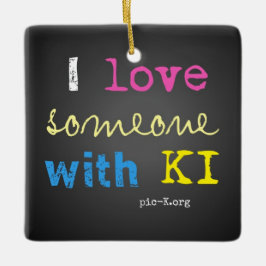 Cerâmica Ornamento de Amor do KI