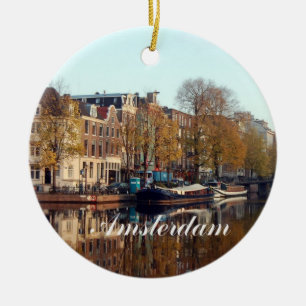 Cerâmica Ornamento de Amsterdão Christms