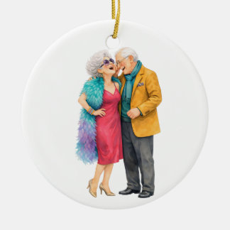Cerâmica ornamento de Aniversário de 50 anos Personalize
