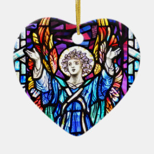 Cerâmica Ornamento de Anjo Colorido