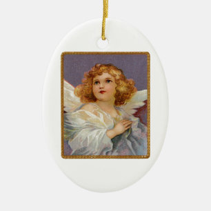 Cerâmica Ornamento de Anjo de Natal
