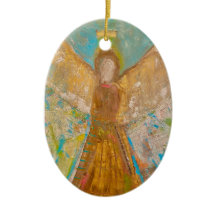ORNAMENTO DE ANJO DOURADO- ARTalli