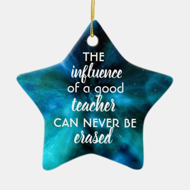 Cerâmica Ornamento de Apreciação de Professores (Frente)