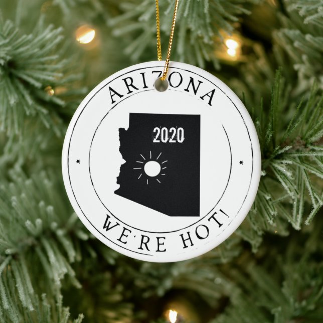 Cerâmica Ornamento de Arizona Personalizado (Árvore)