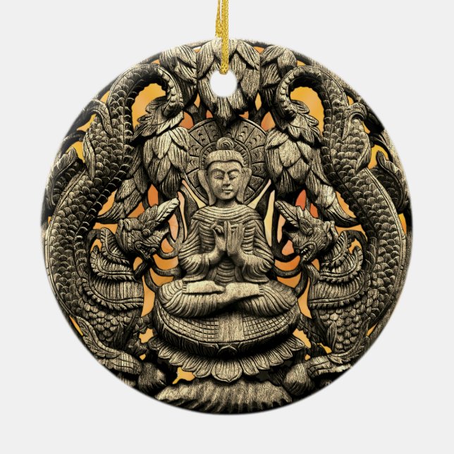 Cerâmica Ornamento de Arte Buda (Traseira)