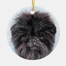 Cerâmica Ornamento de Arte Canina Affenpinscher