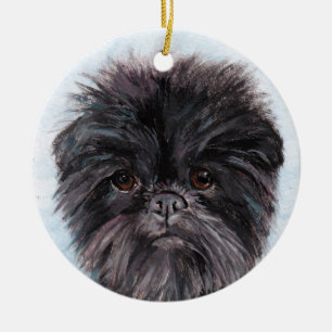 Cerâmica Ornamento de Arte Canina Affenpinscher
