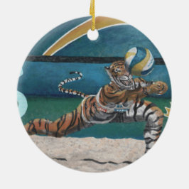Cerâmica Ornamento de Arte Fantasia de Voleibol de Praia Ca