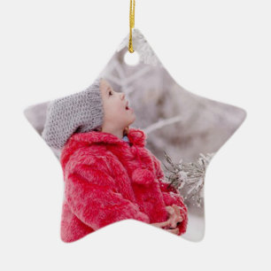 Cerâmica Ornamento de Árvore de Estrelas de Natal Personal