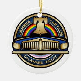 Cerâmica Ornamento de Árvore de Feriado LCCI DelVal