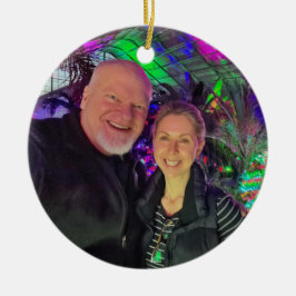 Cerâmica Ornamento de Árvore de Foto Bela e Simples