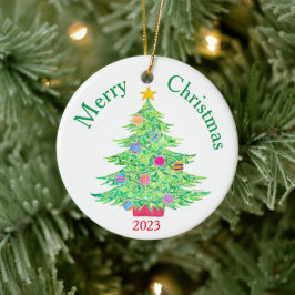 Cerâmica Ornamento de Árvore de Natal