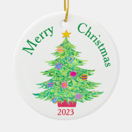 Cerâmica Ornamento de Árvore de Natal