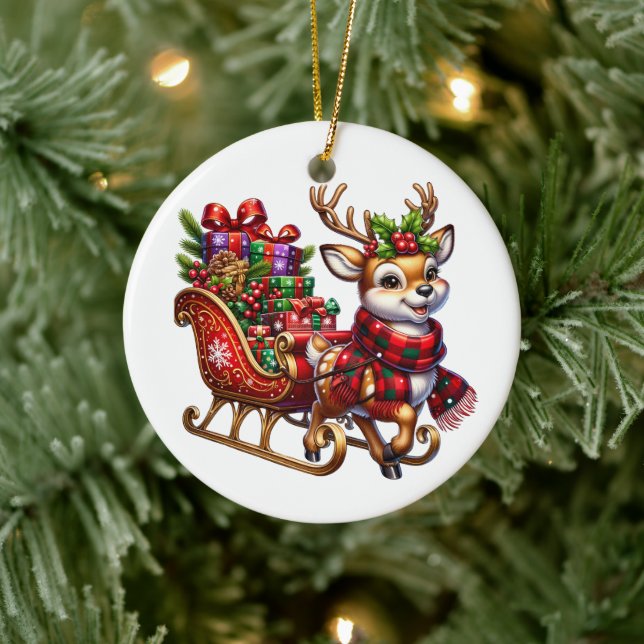 Cerâmica Ornamento de Árvore de Natal (Árvore)