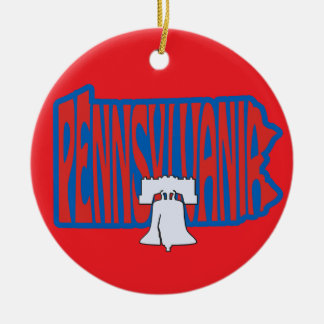 Cerâmica Ornamento de Árvore de Natal da Pensilvânia Libert