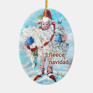 Cerâmica Ornamento de Árvore de Natal Oval Oval Oval Navida