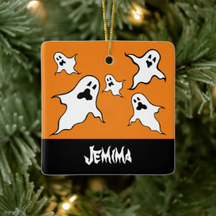 Cerâmica Ornamento de Árvore Fantasma de Halloween Persona