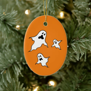 Cerâmica Ornamento de Árvore Fantasma de Halloween Persona