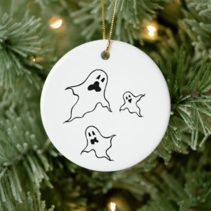 Cerâmica Ornamento de Árvore Fantasma de Halloween Personal
