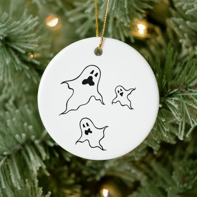 Cerâmica Ornamento de Árvore Fantasma de Halloween Personal (Árvore)
