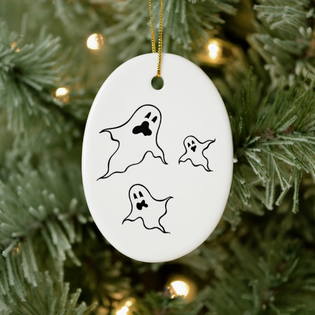 Cerâmica Ornamento de Árvore Fantasma de Halloween Personal (Árvore)