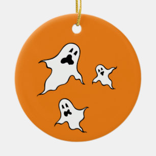 Cerâmica Ornamento de Árvore Fantasma de Halloween Personal