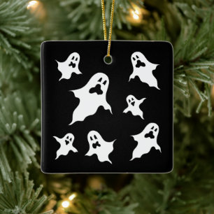 Cerâmica Ornamento de Árvore Fantasma de Halloween Personal