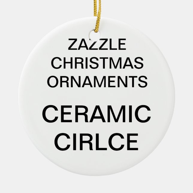 Cerâmica Ornamento de Árvores de Natal em Porcelana (Frente)