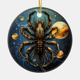 Cerâmica Ornamento de Astrologia Personalizada do Zodiac Sc