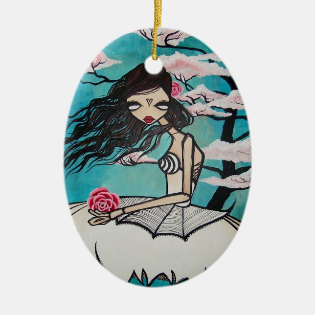 Cerâmica Ornamento de "Ava" (Frente)