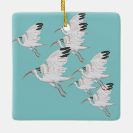 Cerâmica Ornamento de Aves Ibis