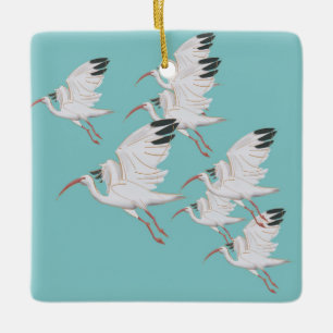 Cerâmica Ornamento de Aves Ibis