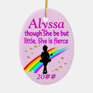 CERÂMICA ORNAMENTO DE BALLERINA PERSONALIZADO PEQUENO MAS C